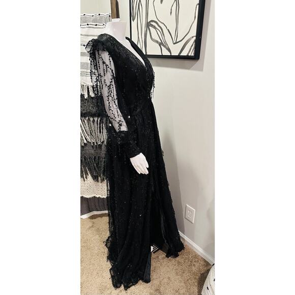 NEW Miss Ord Sequin Fringed Bowknot Dress Formal Cruise Women’s Sz XL 12 - Picture 6 of 14